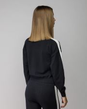 BLACK WOMEN'S KNITTED TURTLENECK SWEATER