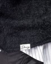 BLACK WOMEN'S FUZZY KNITTED SWEATER