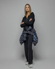 BLACK WOMEN'S KNITTED PANTS