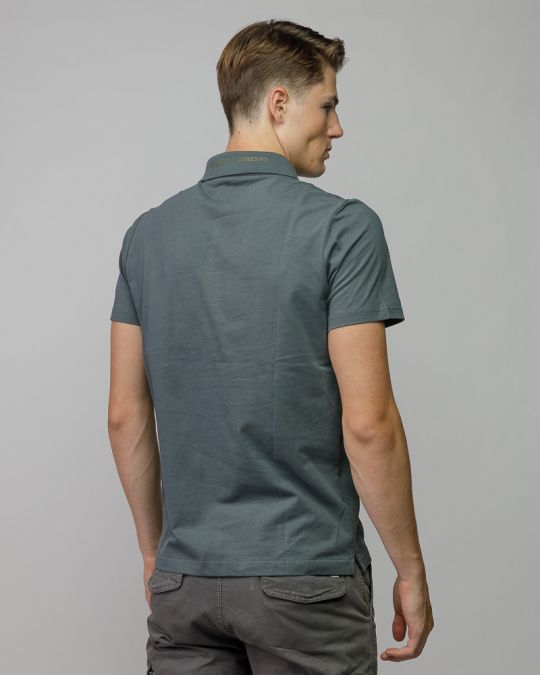 GREY MEN'S SHORT SLEEVE POLO SHIRT 1D25FW4030SS0405