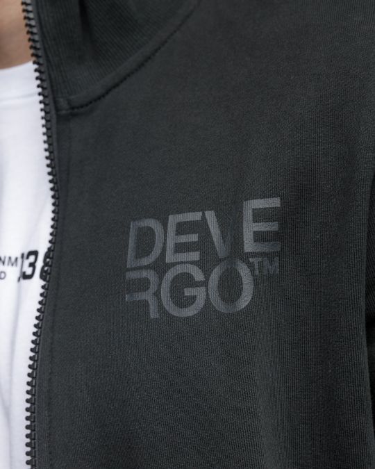 BLACK MEN'S ZIP SWEATER 1D25FW4093KA0705