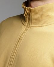 YELLOW MEN'S ZIP SWEATER
