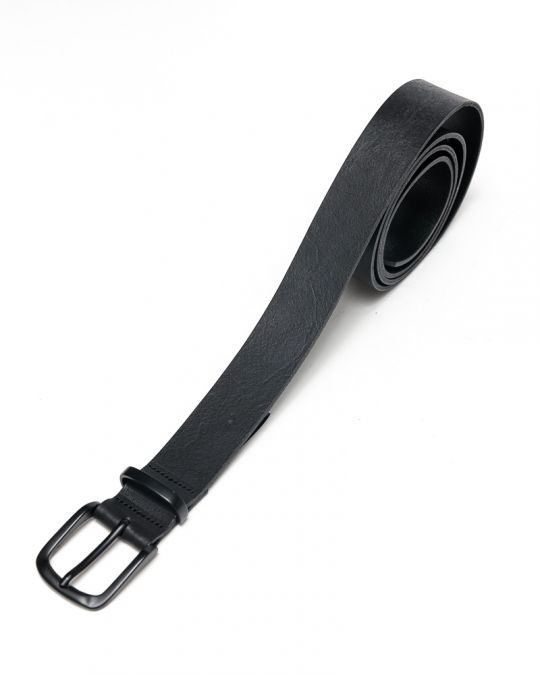 BLACK MEN'S LEATHER BELT 1D25FW8094BL2100