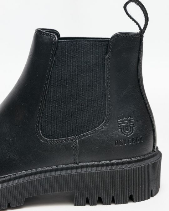 BLACK MEN'S BOOTS - DAVIDE DE25FW6040PU BL
