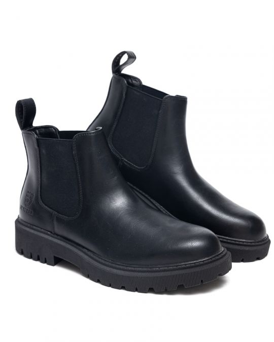 BLACK MEN'S BOOTS - DAVIDE DE25FW6040PU BL