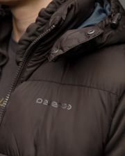 BROWN MEN'S HOODED VEST