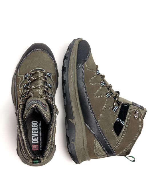 KHAKI MEN'S LEATHER BOOTS - OTTAWA DE25FW4058PU BF