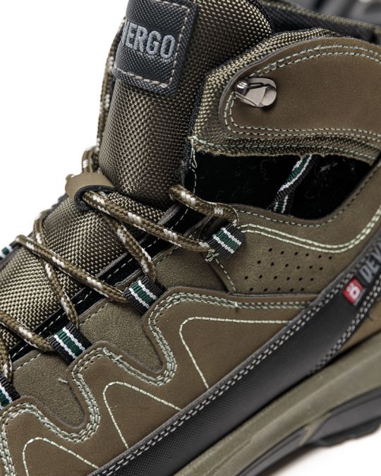 KHAKI MEN'S LEATHER BOOTS - OTTAWA DE25FW4058PU BF