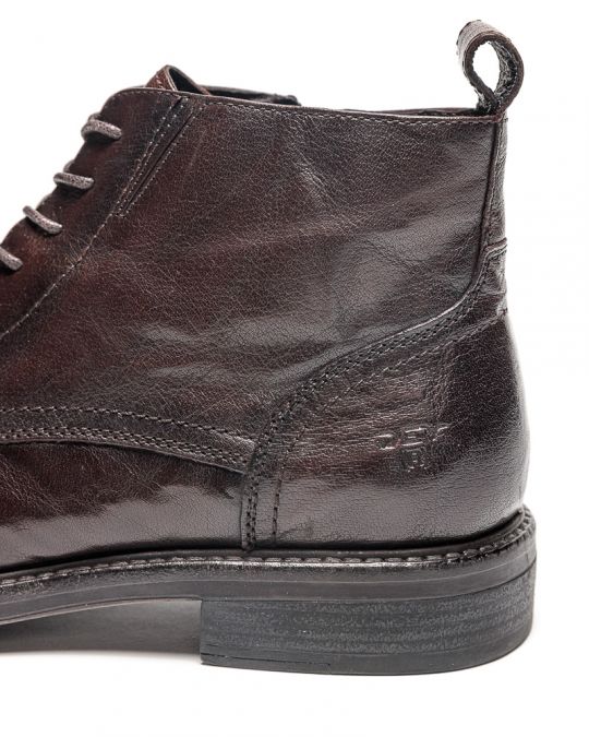 BROWN MEN'S LEATHER BOOTS - GERARD DE25FW6045LE WR