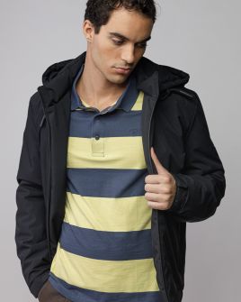 BLACK MEN'S JACKET 1D25FW3028KA1600