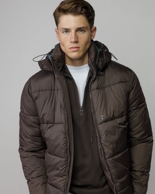 BROWN MEN'S COAT 1D25FW3008KA1600