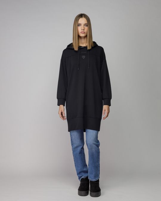 BLACK WOMEN'S SPORTY DRESS 2D25FW9592DR1201