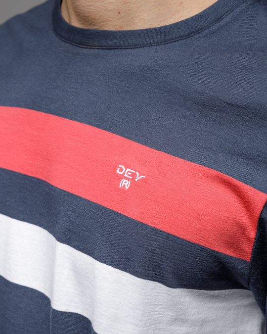 MULTICOLOR MEN'S LONG SLEEVE STRIPED T-SHIRT 1D25FW4009LS0105