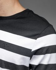 BLACK MEN'S LONG SLEEVE STRIPED T-SHIRT