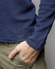 BLUE MEN'S THIN KNITTED SWEATER