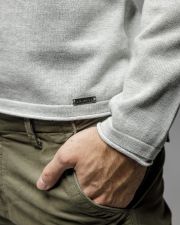 BEIGE MEN'S THIN KNITTED SWEATER