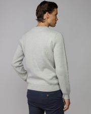 BEIGE MEN'S KNITTED SWEATER