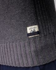 GREY MEN'S KNITTED SWEATER