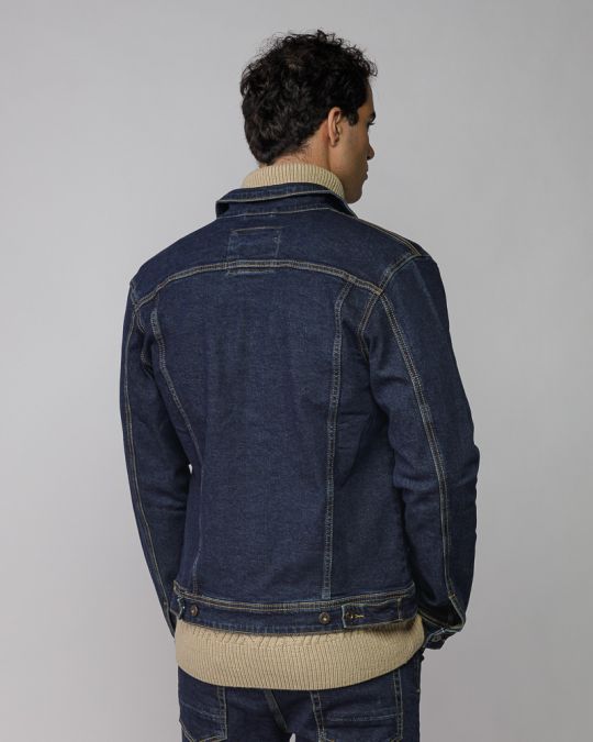 BLUE MEN'S DENIM JACKET 1D25FW7077KA6106