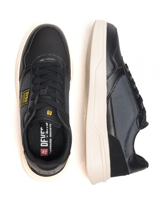 BLACK MEN'S SNEAKERS - FLROSSA DE25FW5015PU RN