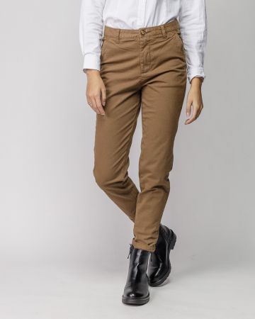 YELLOW WOMEN'S CHINO PANTS 2D25FW1541LP6106