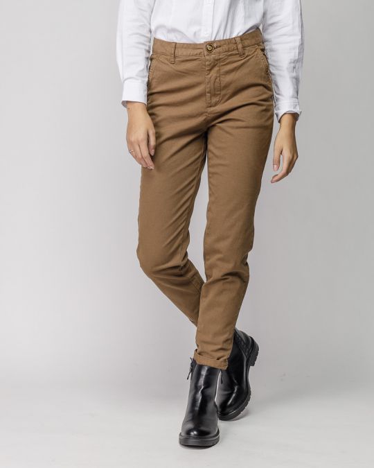 YELLOW WOMEN'S CHINO PANTS 2D25FW1541LP6106