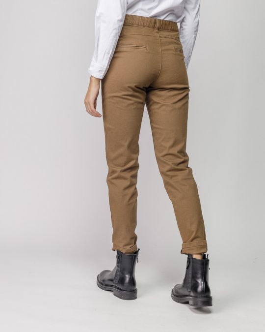 YELLOW WOMEN'S CHINO PANTS 2D25FW1541LP6106