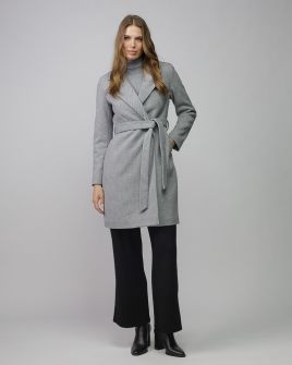 GREY WOMEN'S FABRIC COAT 2D25FW3594KA8100