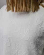 WHITE WOMEN'S JACQUARD DRESS