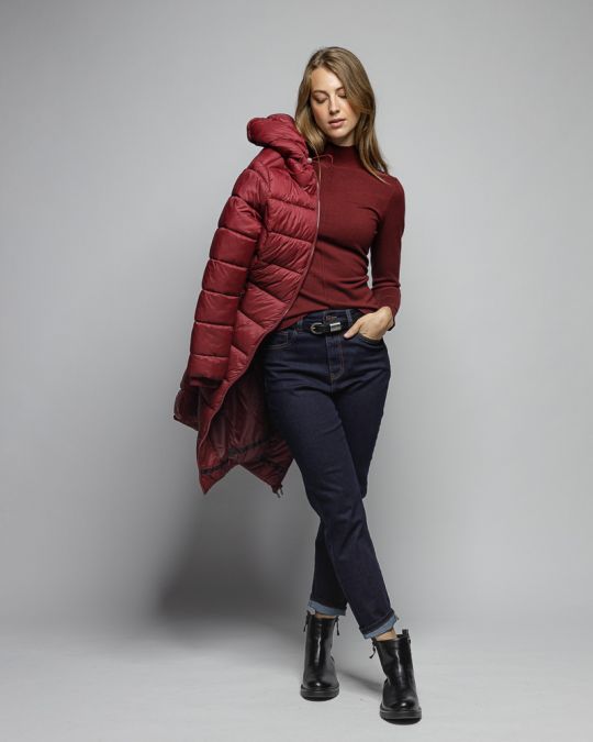 BORDEAUX WOMEN'S KNITTED SWEATER 2D25FW6522LS1101