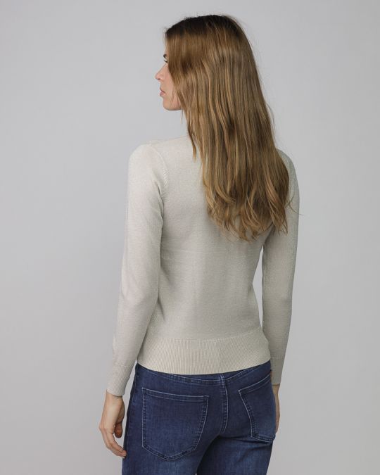 GOLD WOMEN'S KNITTED TURTLENECK SWEATER 2D25FW6540LS1101