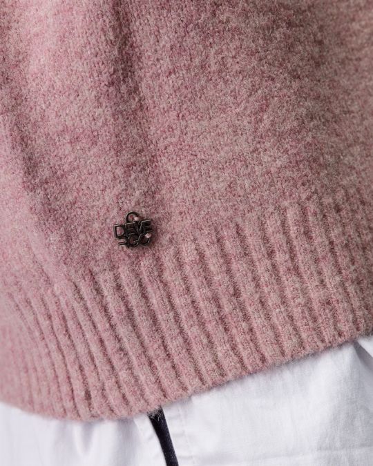 PINK WOMEN'S KNITTED SWEATER 2D25FW6551LS1101