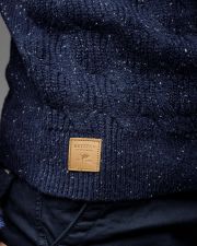 BLUE MEN'S KNITTED SWEATER