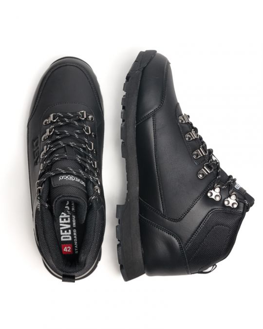 BLACK MEN'S BOOTS - HERCULES DE25FW1059PU RN