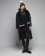 BLACK WOMEN'S LONG WINTER COAT