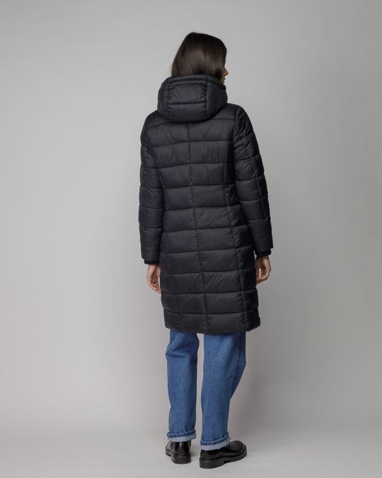 BLACK WOMEN'S LONG WINTER COAT 2D25FW3515KA1600