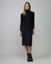 BLACK WOMEN'S KNITTED DRESS
