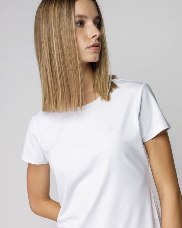 WHITE WOMEN'S SHORT SLEEVE T-SHIRT 2D25FW4524SS0105