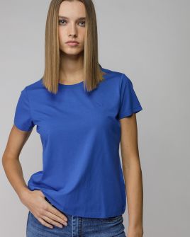 BLUE WOMEN'S SHORT SLEEVE T-SHIRT 2D25FW4524SS0105