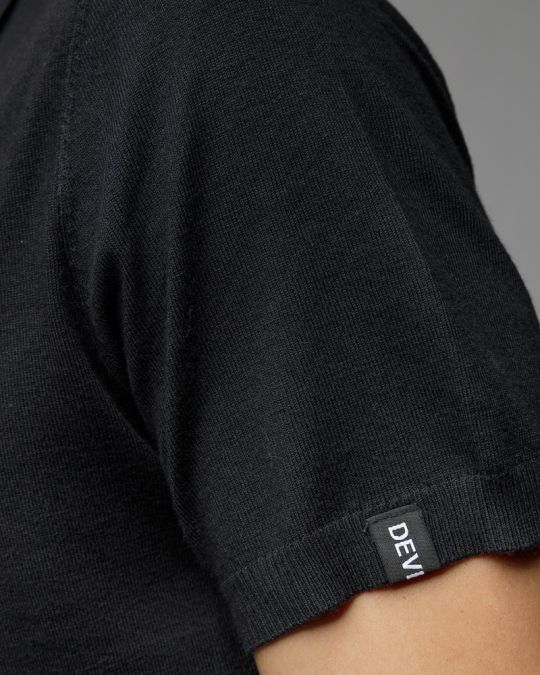 BLACK MEN'S SHORT SLEEVE POLO SHIRT 1D25FW4058SS1101