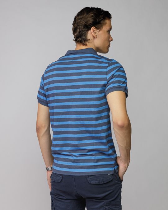 BLUE MEN'S SHORT SLEEVE POLO SHIRT 1D25FW4055SS0105