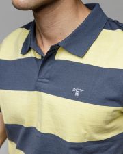 YELLOW MEN'S SHORT SLEEVE POLO SHIRT