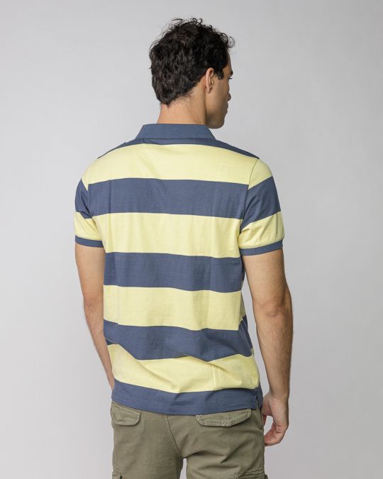 YELLOW MEN'S SHORT SLEEVE POLO SHIRT 1D25FW4055SS0105