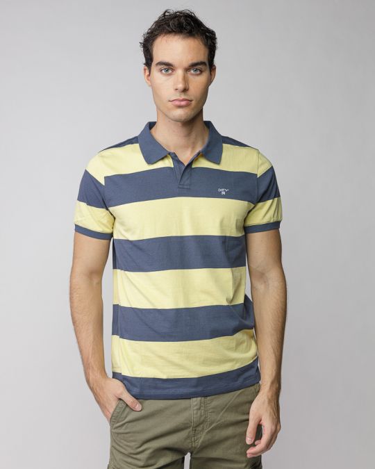 YELLOW MEN'S SHORT SLEEVE POLO SHIRT 1D25FW4055SS0105