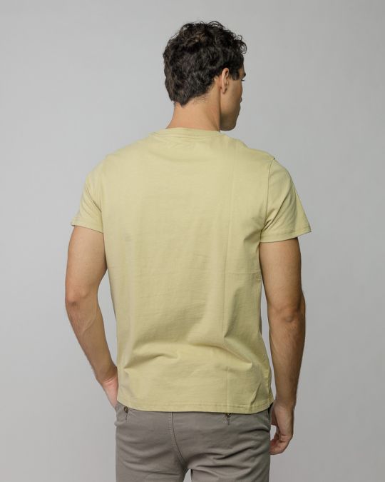 YELLOW MEN'S SHORT SLEEVE T-SHIRT 1D25FW4045SS0104
