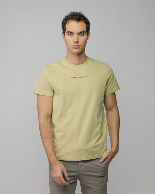 YELLOW MEN'S SHORT SLEEVE T-SHIRT 1D25FW4045SS0104