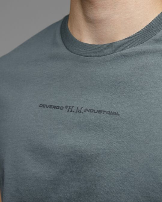 GREY MEN'S SHORT SLEEVE T-SHIRT 1D25FW4045SS0104