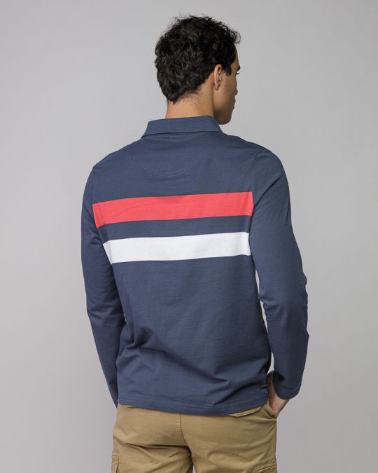 MULTICOLOR MEN'S LONG SLEEVE POLO SHIRT 1D25FW4007LS0105