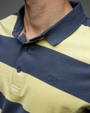 YELLOW MEN'S LONG SLEEVE POLO SHIRT