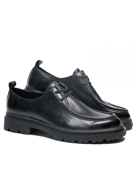 BLACK MEN'S SHOES - ENDRICK DE25FW1010LE MZ